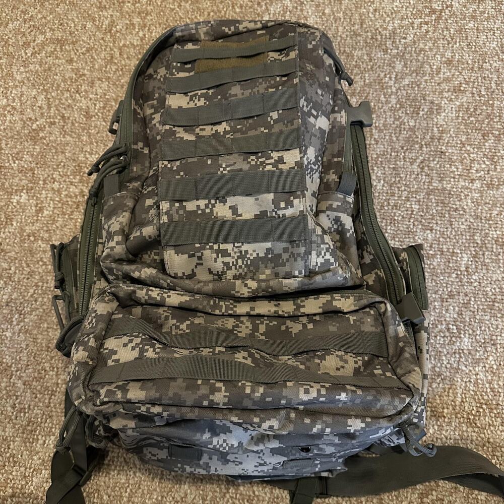 Voodoo Tactical Shoulder Bag Mens One Size Gray Camo MOLLE Hiking Pack Gear